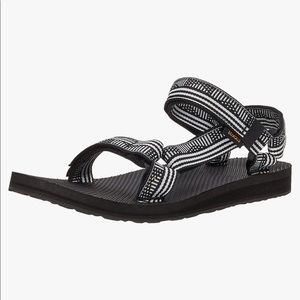 Teva sandals black and white universal sandal
